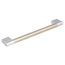 Bar Handle Stainless Steel Fixing Centres 160-192 mm Lydiate Brushed stainless steel bar with polished chrome finish fixing centres 160 mm