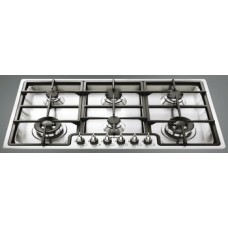 Hob Gas Ultra Low Profile with Additional Set Of Controls 870 mm Smeg Classic PGF96 - Stainless steel