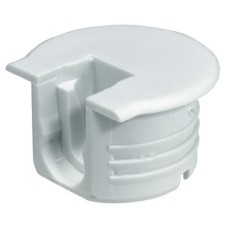 Connector Housing Plastic with Ridge Rafix-20 TAB For wood thickness from 16 mm dim. A 8.0 mm drilling depth X 12.7<sup>+0.2</sup> mm white
