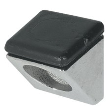 Shelf Support Screw Fixing with Black Cap For wooden and glass shelves load bearing capacity 12.5 kg per item Nickel plated