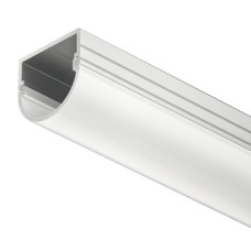 Aluminium Profiles for LED Flexible Strip Lights Loox 2192 To suit Loox LED flexible strip lights Round with milky cover length 2500 mm