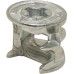 Connector Housing without Rim Zinc Alloy Minifix 15 For wood thickness from 19 mm drilling depth x 14.0+0.5 mm dim. A: 9.5 mm bright