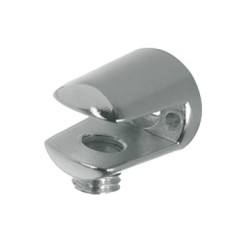 Shelf Support Clamp Design 24 mm Screw Fixing for Glass Shelves Polished chrome