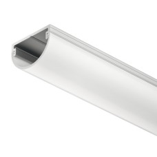 Drawer Profile for LED Flexible Strip Lights Loox 2194 For surface mounting Silver coloured anodised aluminium finish