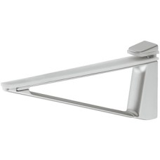 Shelf Support Screw Fixing for Glass or Wooden Shelves and for 4-45 mm Thickness For wooden and glass shelves Aluminium coloured