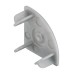End Cap to suit Aluminium Profile 833.74.812 Loox 2195 Plastic Silver coloured finish