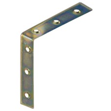 Chair Bracket With 6 Fixing Holes Steel Dim. A x B x C  100 x 100 x 20 mm screw size 3.5 mm blue galvanized