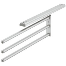 Towel Rail Aluminium Unhanded With 3 arms silver coloured anodized