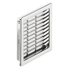 Ventilation Grille for Recess Mounting 50 x 50 mm Plastic Ventilation area 10.2 cm2 chrome plated