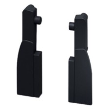 Round Rail Clips for Nova Pro Deluxe Standard Internal Pan Drawer To create Nova Pro Deluxe internal drawers Round rail clips to suit light grey RAL 7045 finish