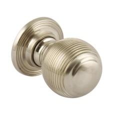Knob Brass Ø 32-38 mm Jupiter Stainless steel effect Ø 32 mm