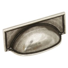 Cup Pull Handle Pewter Fixing Centres 64-160 mm Lamont Fixing centres 128 mm