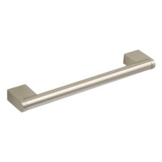 Boss Bar Handle Steel Bar with Zinc Alloy Feet Fixing Centres 128-448 mm Boros Stainless steel effect fixing centres 128 mm