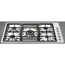 Hob Gas Ultra Low Profile 870 mm Smeg Classic PGF95-4 - Stainless steel
