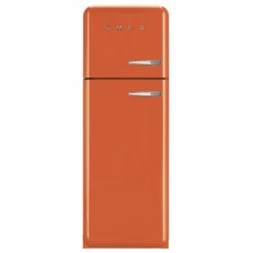 Fridge-Freezer Freestanding Total Capacity 298 Litres Smeg 50’s Style FAB30LOR5 - Orange left hand hinge