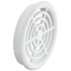 Ventilation Trim for Recess Mounting Ø 48 mm Plastic Round Ventilation area 4.3 cm2 white