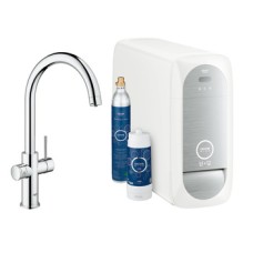 please look Brushed stainless steel Grohe model 31 455 DC1