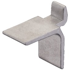 Shelf Support Aluminium for shelf support strip with intervals of 25 mm bright