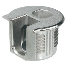 Connector Housing Zinc Alloy Rafix-20 With tightening element For wood thickness from 16 mm dim. A 8.0 mm drilling depth X 12.7<sup>+0.2</sup> nickel plated