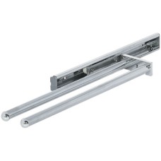 Towel Rail with Two Arms Polished chrome