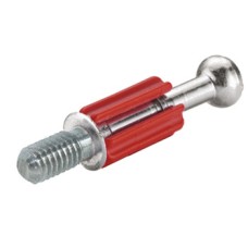 Connecting Bolt for Ø 8 or 10 mm Holes with M6 Thread Minifix S200 With bolt head Ø 6.5 mm Galvanized drilling dimension B: 34 mm thread length L: 7.5 mm