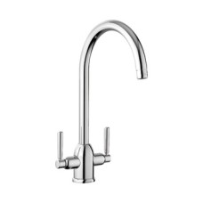 Mixer Tap Dual Lever Rangemaster Parma TPM1BF/ - Brushed