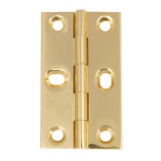 Butt Hinge with Elongated Screw Holes Brass 64 x 35 mm Polished brass