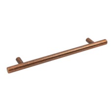 Bar Handle Steel Ø 12 mm Fixing Centres 128-160 mm Bartram Antique copper fixing centres 128 mm
