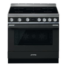 Range Cooker Induction Pyrolytic Multifunctional Single Cavity 900 mm Smeg Portofino CPF9IPAN - Anthracite