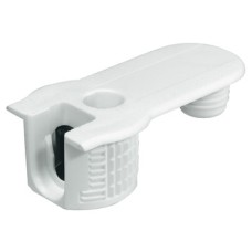 Connector Housing Plastic Rafix-20 With and without dowel with and without ridge with tightening element For wood thickness 19 mm dim. A 9.5 mm drilling depth X 14.2<sup>+0.2</sup> mm white