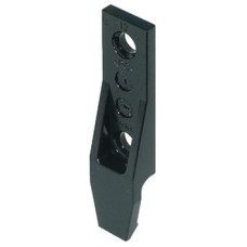 Panel Component with Lip Black Makrolon Keku Keku slide on fitting Mounting with hospa screws