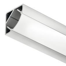 Aluminium Profile for LED Flexible Strip Lights Loox 2195 To suit Loox LED flexible strip lights Wth milky cover for corner mounting
