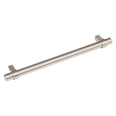 Bar Handle Steel Bar With Zinc Alloy Feet Fixing Centres 128-384 mm Pimlico Stainless steel effect fixing centres 128 mm