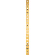 Flat Bookcase Strip Flush Fitting for Commercial Bookcases and Shelving Bright zinc plated