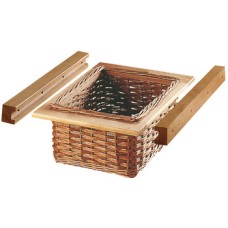 Wicker Basket Set with Runners for Cabinet Width 500 mm Natural wicker For cabinet width 500 mm basket width 420 mm
