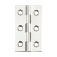 Broad Style Hinge 51 x 29 mm Brass With brass pin Self colour