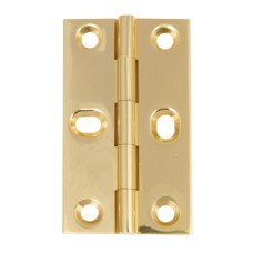 Butt Hinge with Elongated Screw Holes Brass 75 x 42 mm Polished brass