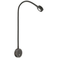 LED Flexible Reading Light 12 V Ø 36 mm for Surface Mounting Loox5 LED 2034 USB charging Black finish