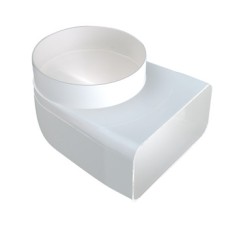 Elbow 90º Bend Male Flame Retardant PVC White System 4