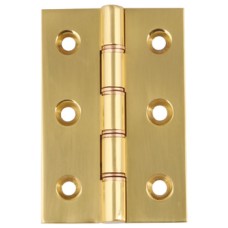 Butt Hinge DPBW Brass Square corners Length x width: 76 x 50 mm chrome plated