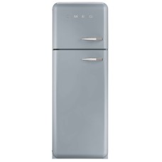 Fridge-Freezer Freestanding Total Capacity 298 Litres Smeg 50’s Style FAB30LSV5 - Silver left hand hinge