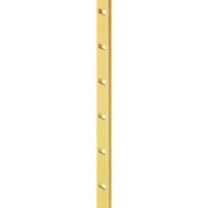 Shelf Support Strip for Knocking into 11 x 5 mm Groove Aluminium 25 mm intervals dimensions 13 x 5 mm Length 3500 mm silver coloured anodised