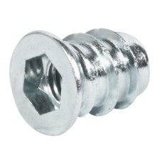 Screw-In Sleeve with Rim Steel Length 13 mm M6 internal thread galvanized