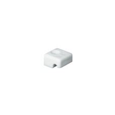 Fastening Block for Straight Laundry Baskets White RAL 9010 finish