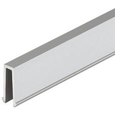 Clip on Profile Length 4000 mm Silver coloured (E6/EV1)