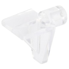 Shelf Support Plug in for Ø 6 mm Hole for Wooden Shelves Transparent
