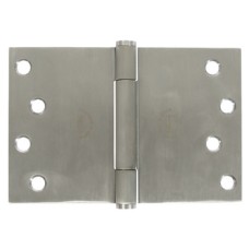 Projection Butt Hinge Traditional Bearing 3 Knuckle 102 x 152 mm 304 Stainless Steel Staggered hole pattern Square corners satin