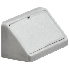 Corner Connector with Cover Cap Width 44 mm Mini Light grey