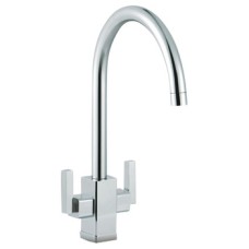 Mixer Tap Dual Lever Monobloc Mixer Smeg Modena Polished chrome
