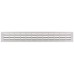 Ventilation Grille for Recess Mounting 550 x 80 mm Straight-edged Ventilation area 200 cm2 silver matt F1